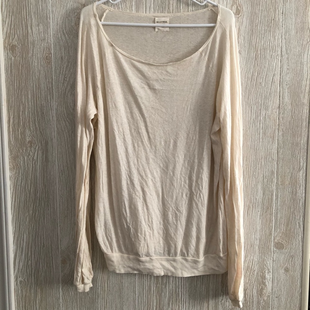 Billy Reid Creme Cashmere Sweater